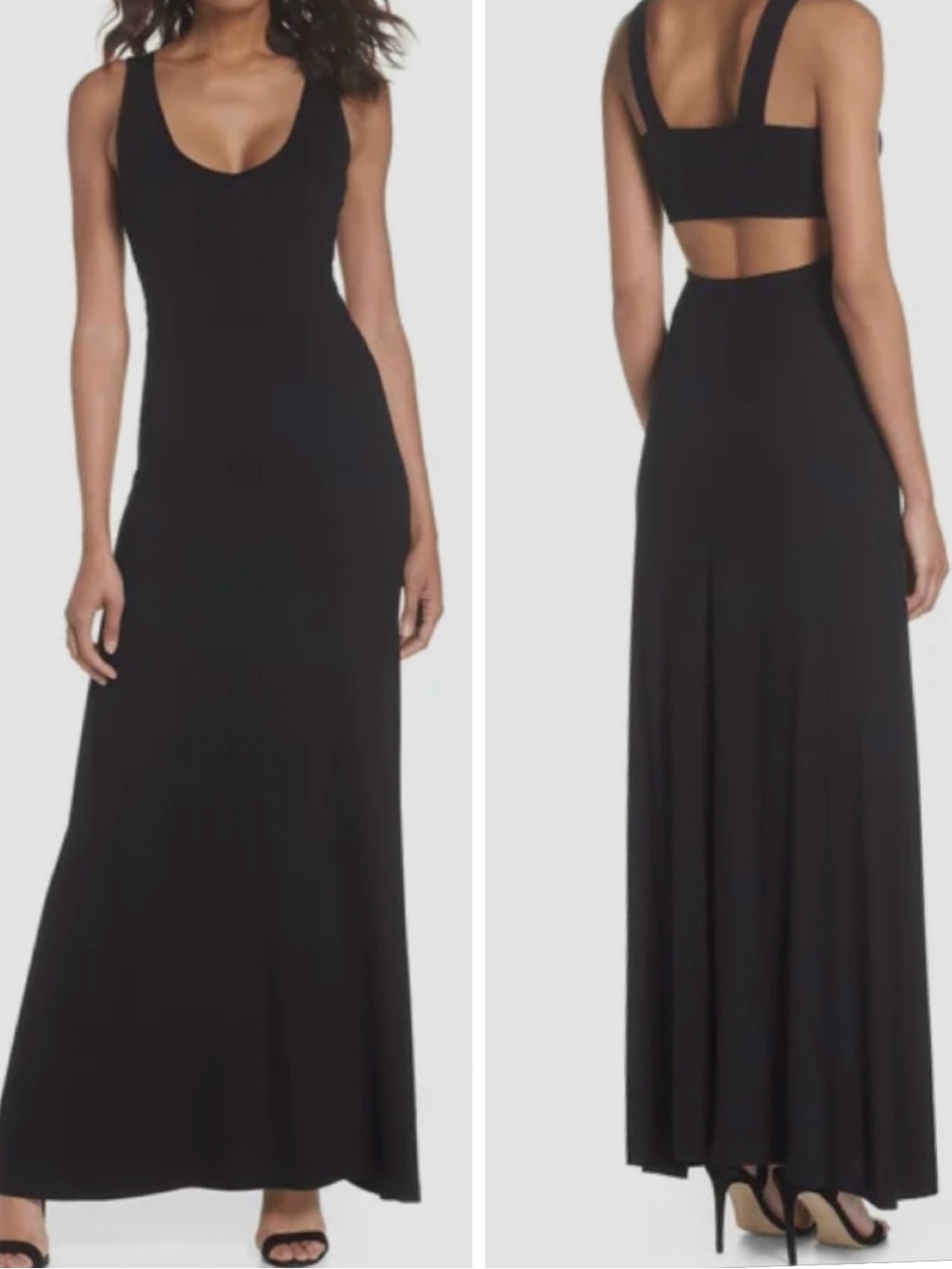 Black Maxi Dress L NWT